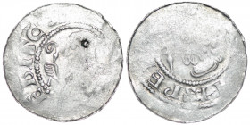 Germany. Archdiocese of Magdeburg. Anonymous 1039-1056. AR Denar (19mm, 1.10g). Gittelde mint. [__]EBISC[__], bust with crosier left / [__]SPE[__], he...