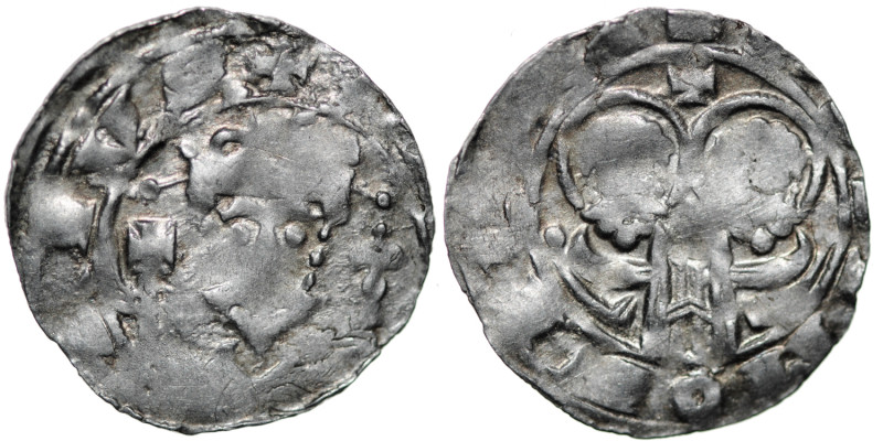Germany. Saxony. Goslar. Heinrich IV 1056-1084. AR Denar (18mm, 0.95g). Goslar m...