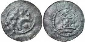 Germany. Mainz. Otto III 983-1002. AR Denar (18mm, 1.17g). Mainz mint. Cross with pellets in each angle / Church façade, cross in center. Dbg. 778. Fi...