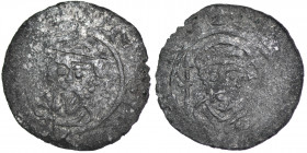 The Netherlands. Groningen. Wilhelm and Heinrich III/IV 1054-1076. AR Denar (17mm, 0.74g). Crowned bust facing / +EHIRIVBSNV, bear head facing, left c...