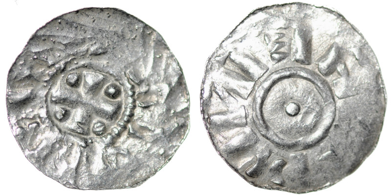 The Netherlands. Friesland (?). Ca 1000-1015. AR Denar (20mm, 0.86g). Unknown mi...