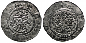 The Netherlands. Friesland. Ekbert II 1068-1077. AR Denar (18mm, 0.59g). Stavoren mint. +ECBERTVS, crowned bearded bust facing / +STAVERONV, two adjac...