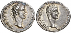 (40 d.C.). Calígula y Germánico. Lyon. Denario. (Spink. 1816) (S. 5 de Germánico y Calígula) (RIC. 26). 3,72 g. Bella. Muy rara. EBC.