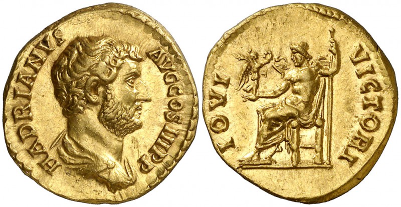(138 d.C.). Adriano. Roma. Áureo. (Spink 3397) (Co. 863) (RIC. 251c) (Calicó 127...