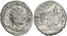 (248-249 d.C.). Pacatiano. Viminacium. Antoniniano. (Spink. 9344 var) (S. 4 var) (RIC. 3 var). 3,72 g. Rarísima. MBC-/BC+.