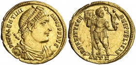 (364 d.C.). Valentiniano I. Antioquía. Sólido. (Spink 19265) (Co. 28) (RIC. 2b). 4,51 g. Muy bella. Ex Colección Imagines Imperatorvm 08/02/2012, nº 3...