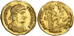 (407-408 d.C.). Constantino III. Lyon. Sólido. (Spink 21058) (Co. 6) (RIC. 1506). 4,44 g. Bella. Ex Colección Imagines Imperatorvm 08/02/2012, nº 381....