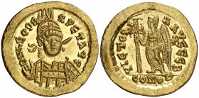 (457-473 d.C.). León I. Constantinopla. Sólido. (Spink 21404) (Ratto 241) (RIC. 605). 4,48 g. Bella. Ex Colección Imagines Imperatorvm 08/02/2012, nº ...