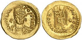 (474-475 d.C.). Julio Nepote. Constantinopla. Sólido. (Spink 21646) (Co. 5) (RIC. 3207). 4,38 g. Bella. Ex NAC 05/12/2002, nº 361. Ex Colección Imagin...