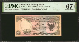 BAHRAIN. Bahrain Currency Board. 100 Fils, 1964. P-1a. PMG Superb Gem Uncirculated 67 EPQ.

Estimate: $150.00 - $200.00