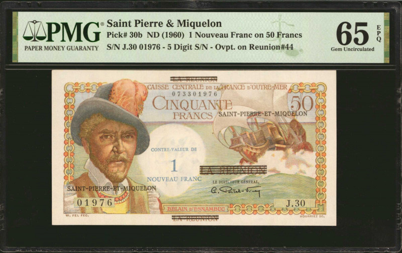 SAINT PIERRE & MIQUELON. Caisse Centrale de la France d'Outre-Mer. 1 Nouveau Fra...