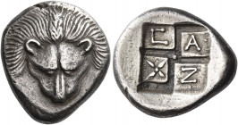 Tauric Chersonesus, Panticapaeum 
Didrachm circa 430-420, AR 7.45 g. Facing lion. Rev. Π – A – N and four-rayed star on four quarters within incuse s...