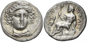 Gomphi-Philippopolis 
Drachm circa 350, AR 5.51 g. Head of Hera facing slightly r., wearing stephane, earrings and necklace. Rev. ΦΙΛΙΠΠΟ-ΠΟΛΙΤ[ΩΝ] Z...
