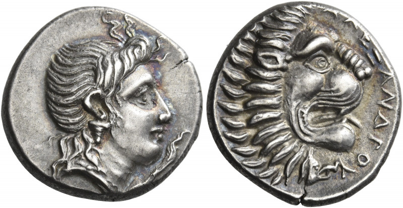 Pherai
Alexander tyrant, 369-358. Drachm circa 369-358, AR 6.12 g. Head of Enno...