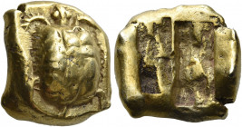 Ionia, Uncertain mint 
Stater circa 600-500, EL 13.40 g. Tortoise. Rev. Two incuse squares with irregular surfaces. Traité 78 and pl. 3, 2. Rosen 247...