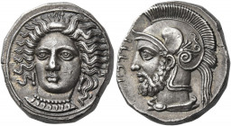 Tarsus 
Pharnabazus, 380-375. Stater circa 380-375, AR 10.36 g. Head of nymph, wearing earring and necklace with pendants, facing three-quarters l. R...
