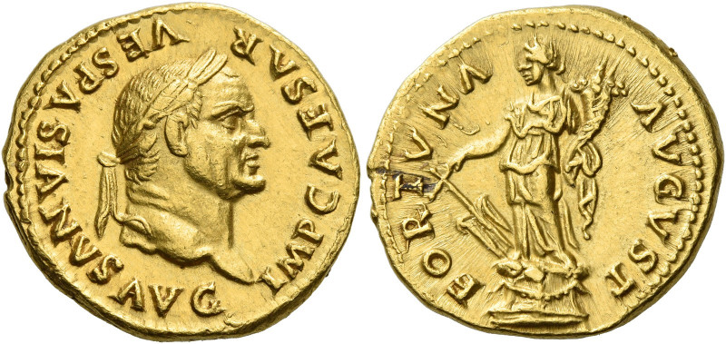 Vespasian augustus, 69 – 79 
Aureus 74, AV 7.24 g. IMP CAESAR – VESPASIANVS AVG...