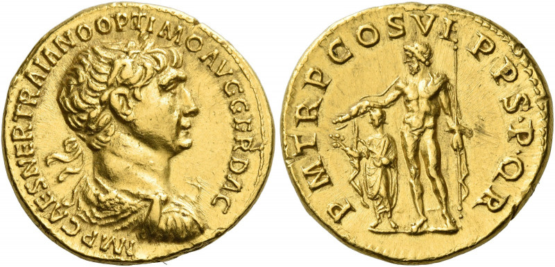 Trajan augustus, 98 – 117 
Aureus 114-115, AV 7.16 g. IMP CAES NER TRAIANO OPTI...
