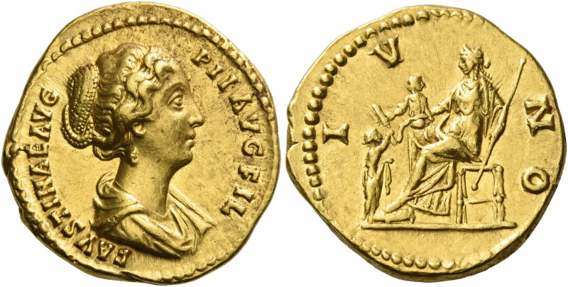 Faustina II, daughter of Antoninus Pius and wife of Marcus Aurelius
Aureus 161-...
