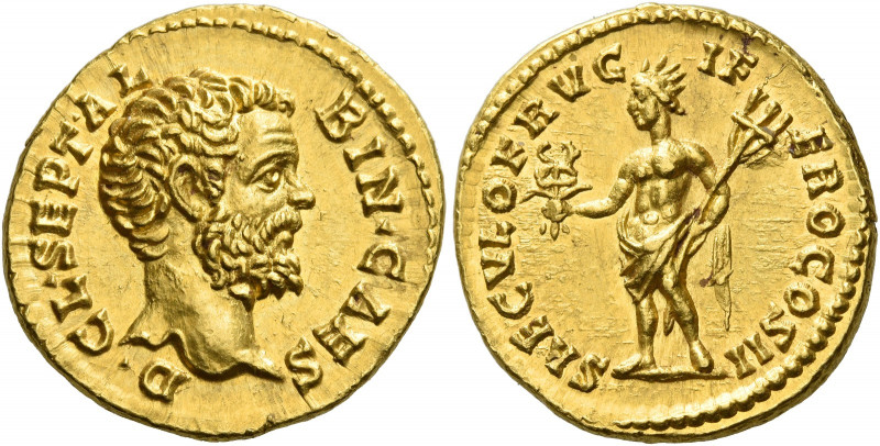 Clodius Albinus, 193 – 195 
Aureus 194 or later, AV 7.33 g. D·CL·SEPT·AL – BIN·...