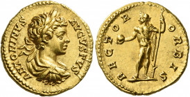 Caracalla, 198 – 217 
Aureus 199-200, AV 7.13 g. ANTONINVS – AVGVSTVS Laureate, draped and cuirassed youthful bust r. Rev. RECTOR – ORBIS Caracalla a...