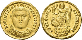 Licinius I augustus, 308 – 324 
Aureus, Nicomedia circa 315, AV 5.26 g. LICINIVS AVG OB D V FILII SVI Draped and cuirassed bust facing. Rev. IOVI CON...