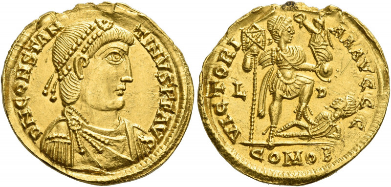 Constantinus III, 407 – 411 
Solidus, Lugdunum 408-409, AV 4.46 g. D N CONSTAN ...