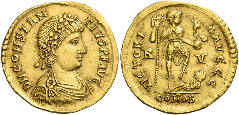 Constantius III, 8th February – 2nd September 421 
Solidus, Ravenna 421, AV 4.4...