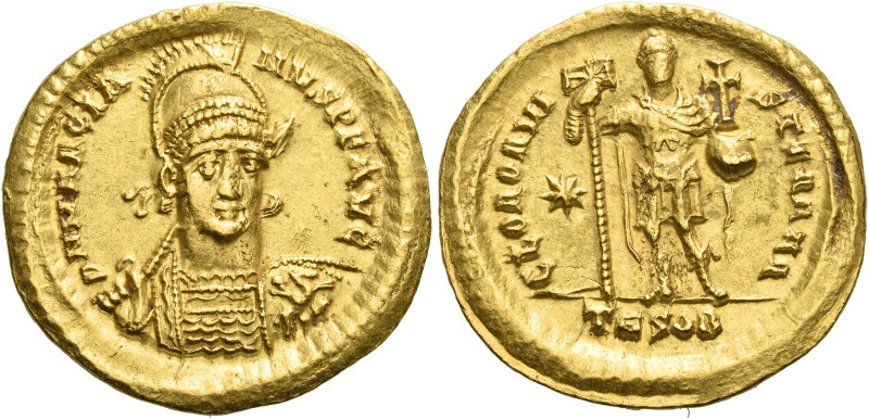 Marcian, 450 – 457 
Solidus, Thessalonica circa 450-457, AV 4.43 g. D N MARCIA ...