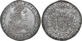 Holy Roman Empire 
Leopold I, 1657-1705. Taler, 1660 KB, Kremnitz (Dav. 3254).
A type featuring a youthful portrait of the emperor.
A sharp example...