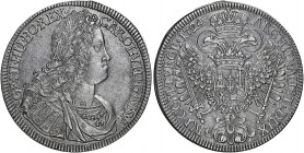Holy Roman Empire 
Taler, 1724, Hall (Dav. 1054).
Lightly toned with light marks on obverse. A sharp example and extremely fine

Graded AU58 NGC