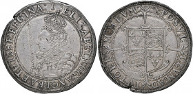 Great Britain 
Elizabeth I, 1558-1603. Halfcrown, no date (1601/1602), Tower (London) mint. Crowned bust left, wearing ruff, holding lis-tipped scept...