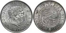 Great Britain 
Halfcrown, 1817, small head (Seaby 3789).
A lovely example with minor hairlines, otherwise mint state

Graded MS64 NGC