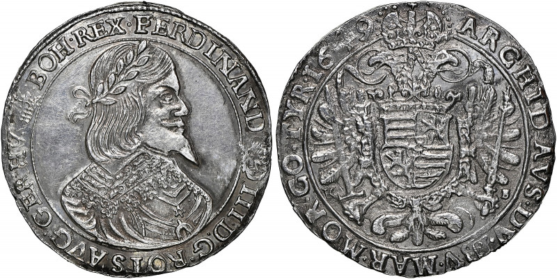 Hungary 
Ferdinand III, 1637-1657. 1/2 Taler, 1649 KB, Kremnitz mint (Hus 1253;...