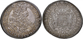 Hungary 
Leopold I, 1657-1705. 1/2 Taler, 1702 KB, Kremnitz mint (Hus 1404; KM251).
A spectacular example of this type with even grey cabinet tone. ...