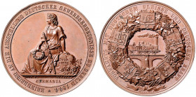 Brandenburg in den Marken - Preussen Friedrich Wilhelm IV. 1840-1861 Bronzemedaille 1844 (v. Loos/Lorenz/Schilling) auf die Gewerbeausstellung in Berl...