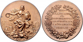 Brandenburg in den Marken - Preussen - Berlin Bronzemedaille 1899 (v. Lauer) Prämie der Ausstellung für Nahrungsmittel, Gastwirtschaft und Hotelwesen ...