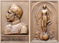 Brandenburg in den Marken - Preussen - Berlin Bronzeplakette o.J. (v. Otto) auf die 15. Konferenz der Interparlamentarischen Union Wurzbach 9696. 
46...