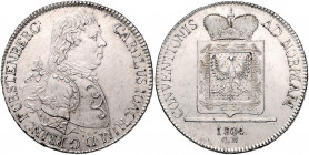 Fürstenberg Karl Joachim 1796-1804 Konventionstaler 1804 Kahnt 185. Dav. 656. AKS 1. Dollinger 49. 
 vz-st
