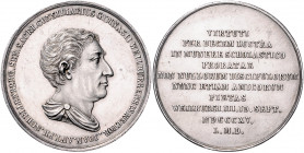 Nassau - Weilburg Friedrich Wilhelm 1788-1816 Silbermedaille 1815 (v. Lindenschmidt) auf das 50-jährige Amtsjubiläum des Rektors Johann Anton Schellen...