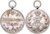 Sachsen - Kurfürstentum, ab 1806 Königreich Friedrich August III. 1904-1918 Silbermedaille o.J. (v. Barduleck) sog. Friedrich-August-Medaille, gestift...