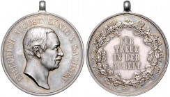Sachsen - Kurfürstentum, ab 1806 Königreich Friedrich August III. 1904-1918 Silbermedaille o.J. (v. Barduleck) FÜR TREUE IN DER ARBEIT Barduleck 187. ...