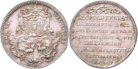 Passau - Bistum Leopold Ernst Joseph Graf von Firmian 1763-1783 Silbermedaille o.J. zu 1/4 Konventionstaler 1764 auf seine Huldigung Kellner 176. 
28...