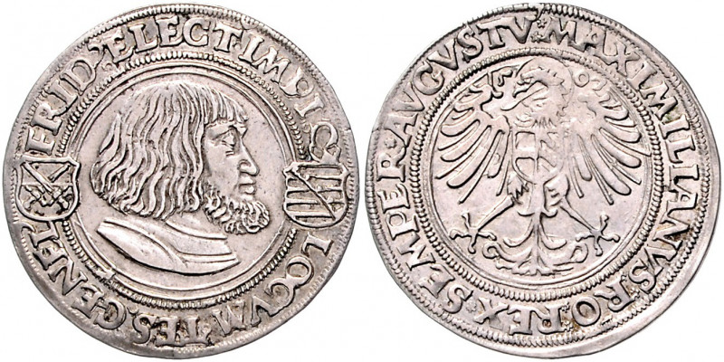 Sachsen Friedrich der Weise 1486-1525 1/8 Guldengroschen 1507 (Schreckenberger) ...