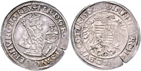 RDR - Länder - Haus Habsburg Ferdinand I. 1521-1564 10 Kreuzer 1562 Hall Moser/Tursky 150. 
kl.Sr. f.vz