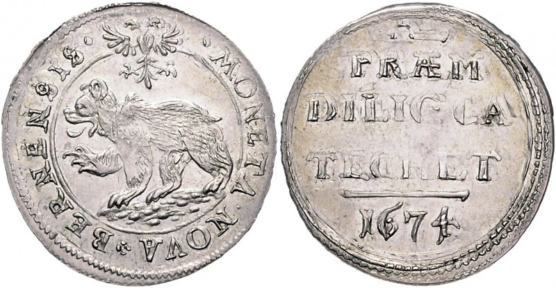 Schweiz - Bern Dicken 1674 (ex Hess-Divo, Auktion 281, November 1999, Nr. 259, m...