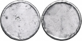 Kaiserreich Silber 3 Mark o.J. Schrötlingsprobe: Eisen, Aluminium plattiert. Aus dem Brandschutt der Stuttgarter Münze, die im 2. Weltkrieg zerstört w...