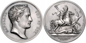 Frankreich Napoléon I. 1804-1815 Silbermedaille 1812 (v. Andrieu/Jeuffroy) auf die Schlacht an der Moskwa bei Borodino Bramsen 1162. Slg. Jul. 2526. D...