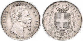 Italien Vittorio Emanuele II. 1859-1878 1 Lira 1860 Pagani 441. 
 ss-vz