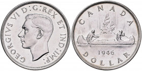 Kanada George VI. 1936-1952 1 Dollar 1946 KM 37. 
 ss-vz